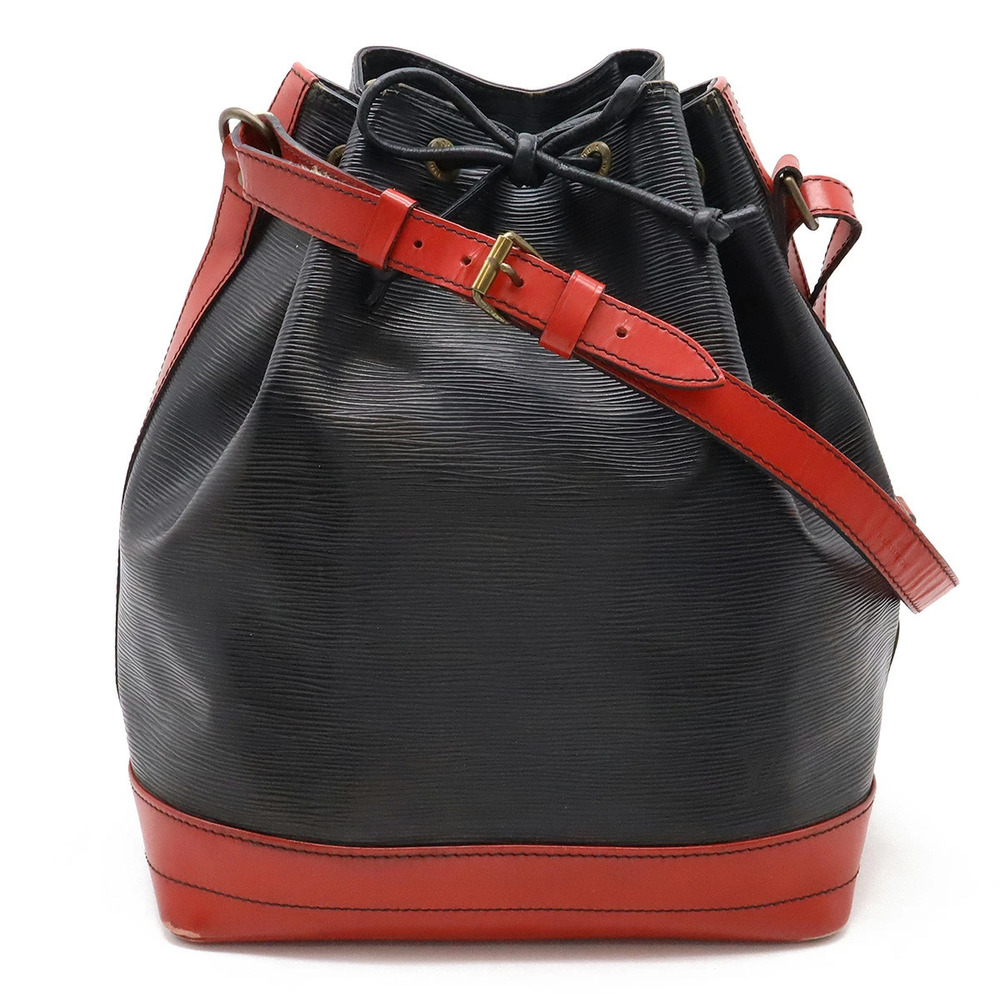LOUIS VUITTON Epi Noe Shoulder Bag Hobo Drawstring Bi Two tone Noir Black